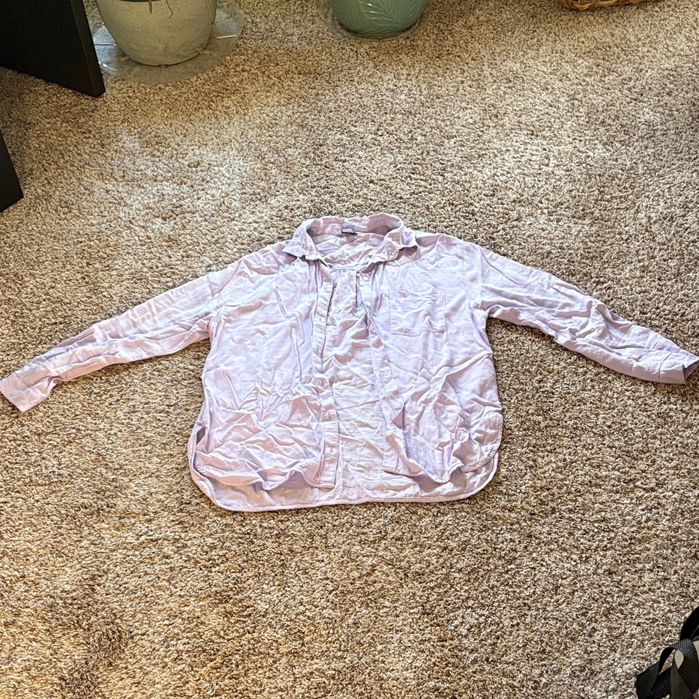 Old Navy Kids Light Purple Button Down Shirt